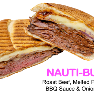 Roast Beef, Melted Provolone BBQ Sauce & Onion on a SUB