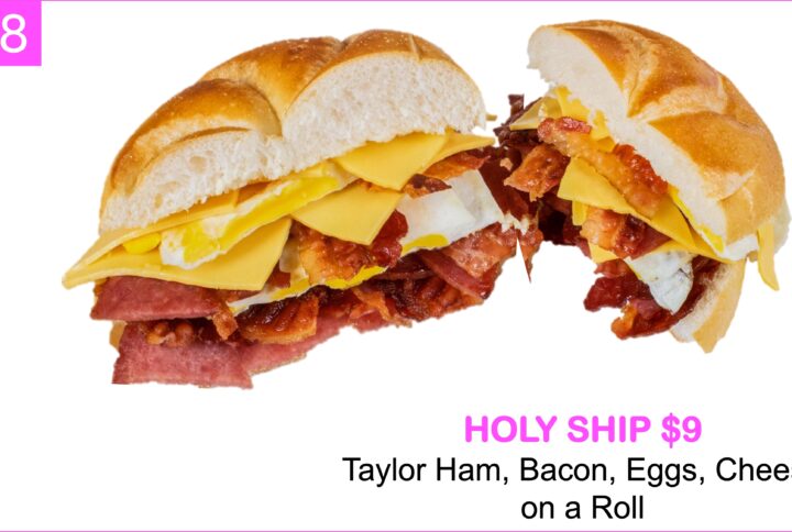 Taylor ham bacon egg & Cheese