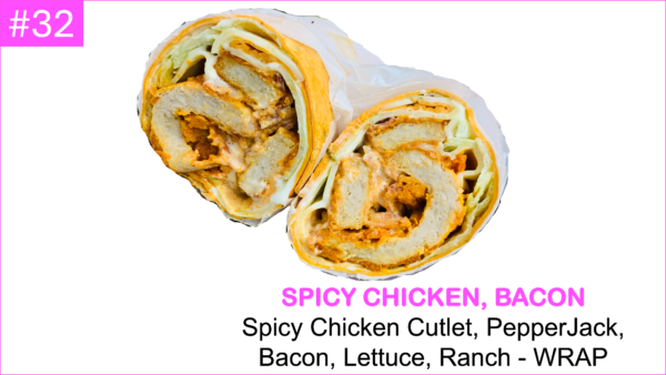 Spicy Chicken Bacon Ranch Wrap