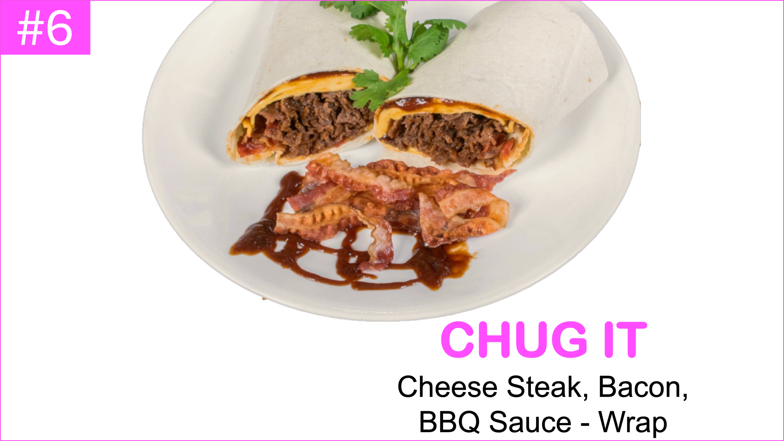 BBQ Cheese Steak Bacon Wrap