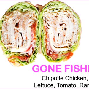 chipotle chicken bacon wrap lettuce tomato ranch
