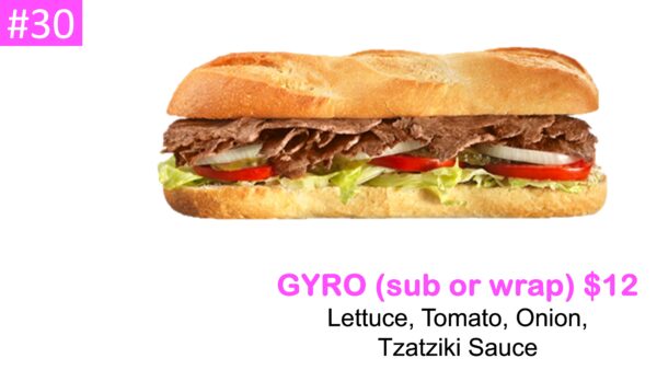#30 – Gyro (sub or wrap)